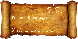 Treuer Dorottya névjegykártya